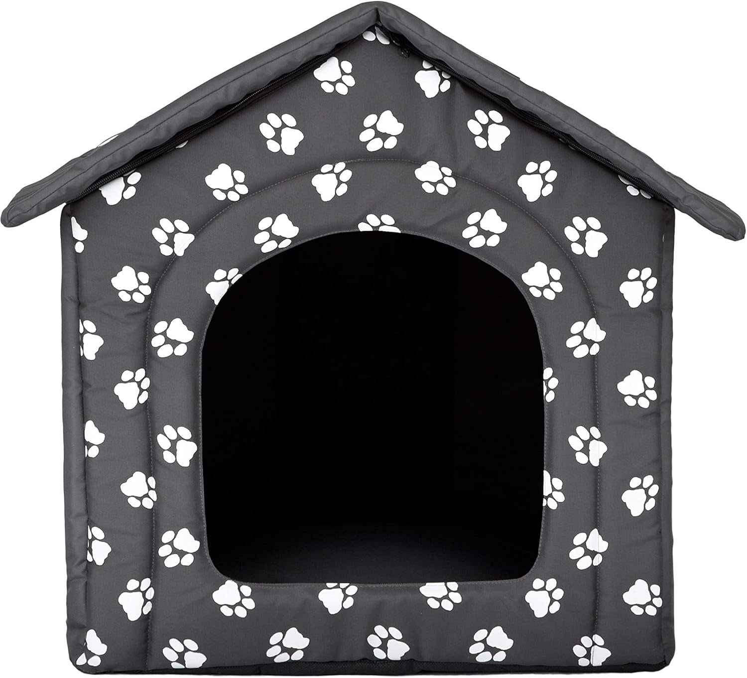 Dog House, Grey with Paws, R4 (60x55x60cm)