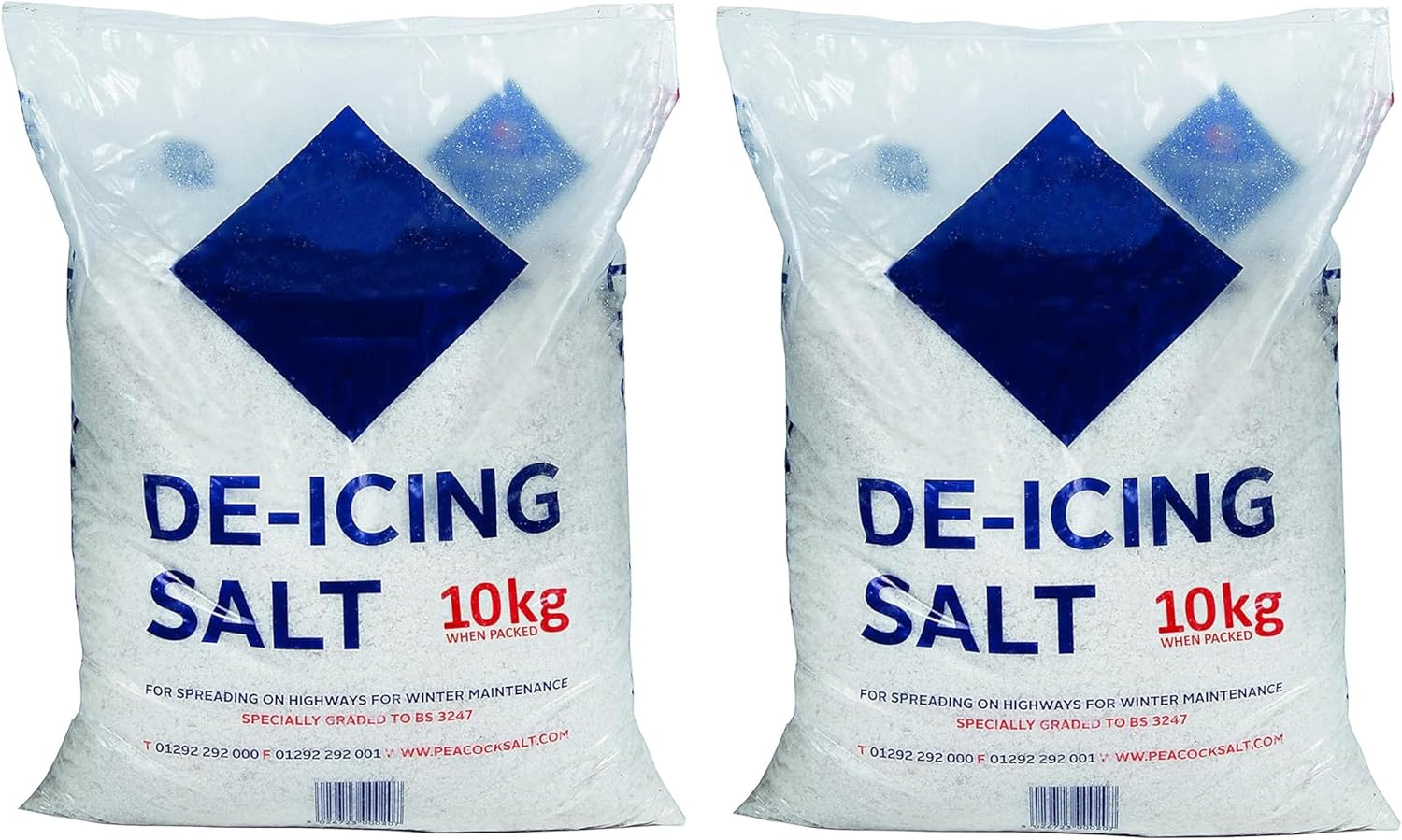 20KG Bag White DeIcing Rock Salt for Clearing Roads, Paths, and
