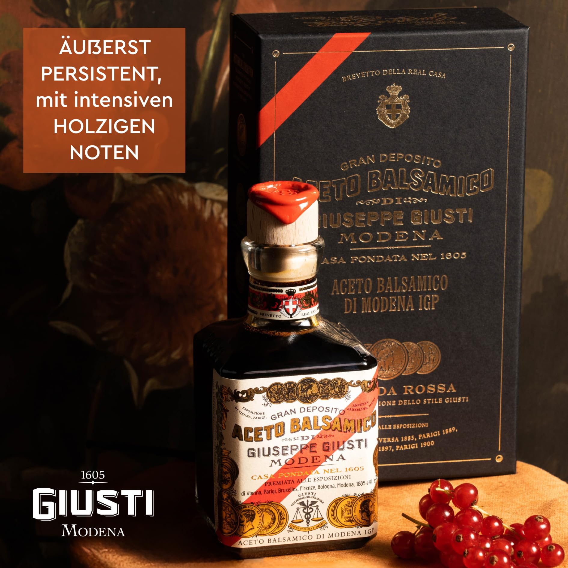 Giusti - IGP-Balsamico-Essig aus Modena 5 Goldmedaillen - 250ml Cubica