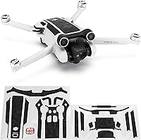 Vista 11 de WRAPGRADE Adhesivos para la piel compatibles con DJI Mini 3 Pro Color de acento (Airforce Silver)