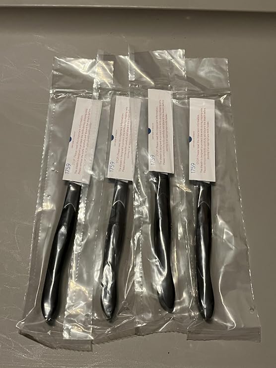 Four (4) Cutco Classic, Dark Brown Table Steak Knives #1759- Manufacturer Sealed