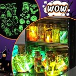 LDomet Magic Potions Kit d'artisanat pour enfants - Mélanger 20 Bouteilles de potion de sorcières, trousse de création de potions magiques de fée mystérieuse - Décorations de Noël Cadeaux d'anniversaire pour les filles garçons 6 7 8 9 10+