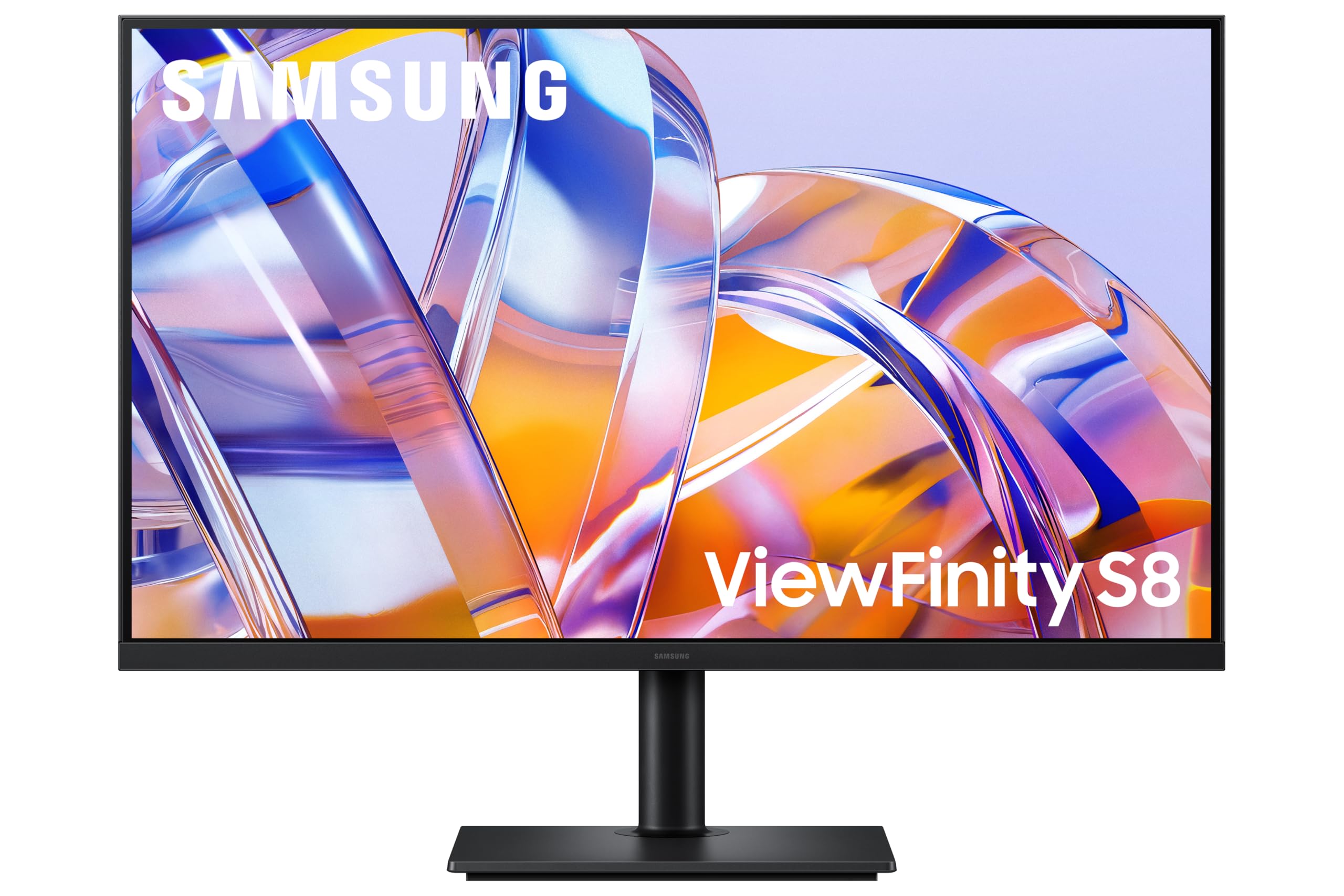 سامسونج شاشة اعمال فيو فينيتي S8 S80UH 4K (3840 × 2160) مع USB-C (90 واط)، سهلة الاتصال، معدل تحديث 60 هرتز، ارتفاع قابل للتعديل ومحور، LS32H802UAMXUE (2026) - متوافقة مع ماك بوك