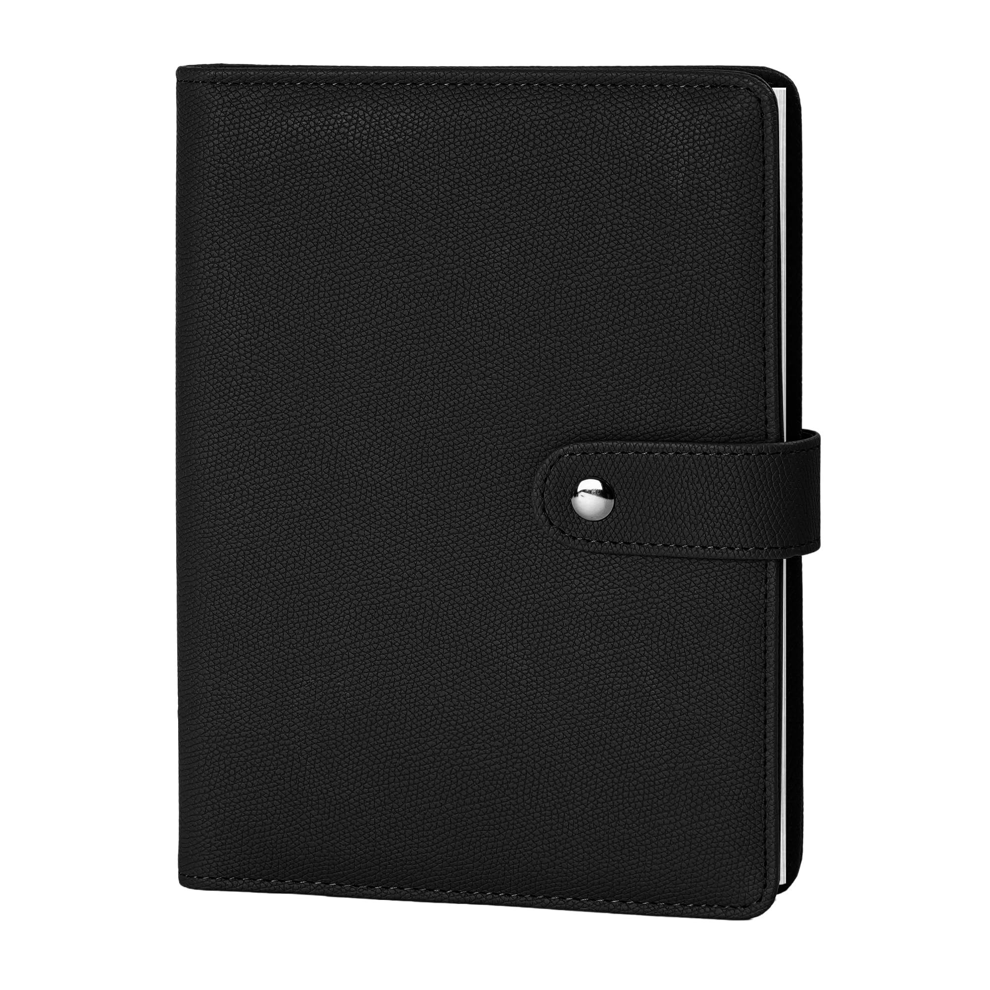 Vienrose 4x6 Small Photo Album Faux Leather 64 Pockets Black