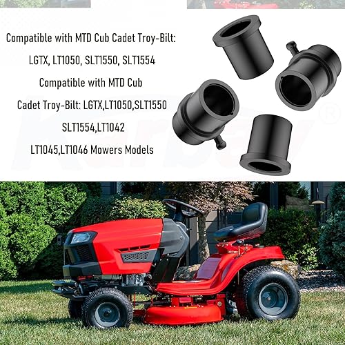 Miniatura 5 de Juego de bujes de rodamiento de rueda delantera 741-0990B 741-0516B 736-04228A 714-0162 para Cub Cadet Troy-Bilt MTD LT1042 LT1045 LT1046 LT1050