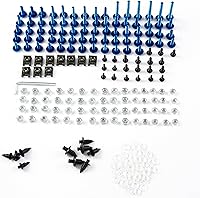 Vista 12 de Kit de pernos de carenado, tornillos, tuercas, arandelas, clips de pernos de motocicleta, aptos para Ducati 959/1299/959s/1098/848/1198 Kit de Negro