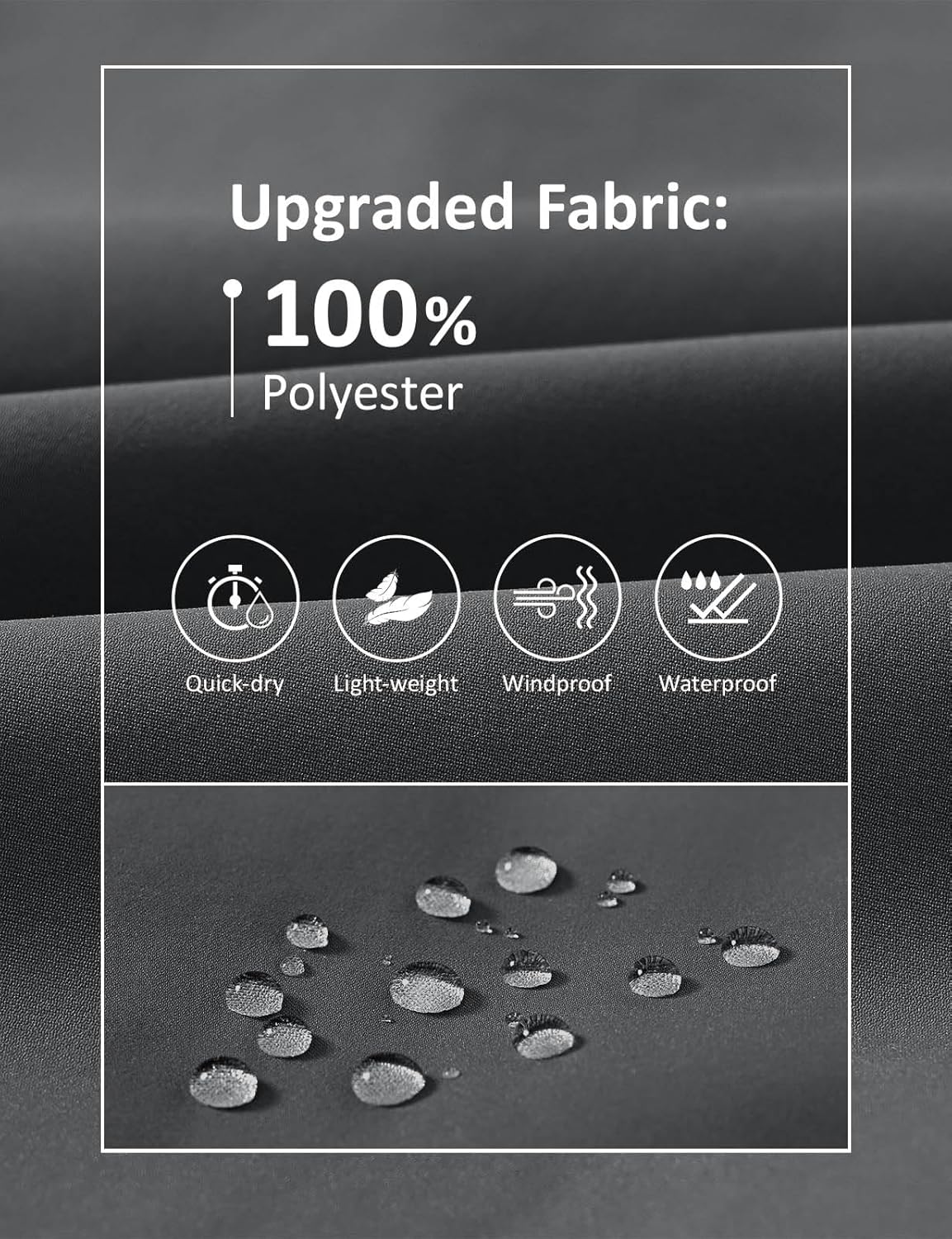 TBMPOY Mens Lightweight Jackets Light Windbreaker Full Zip Casual Work Jacket Golf Business Fall Track Coat with Pockets - Image 3