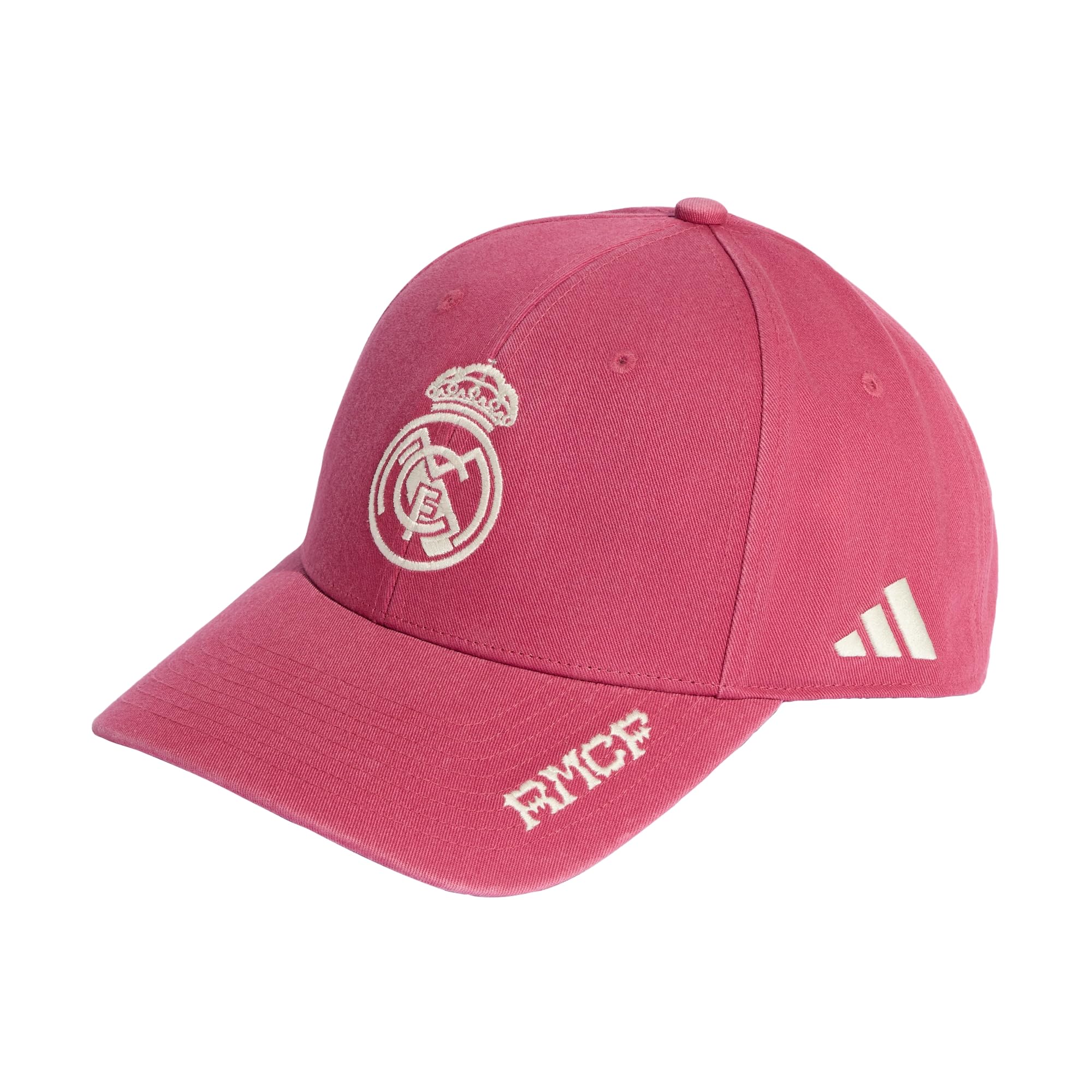 adidas Unisex Real Madrid Hat, Wild Pink/Ivory, XS-S — image 1