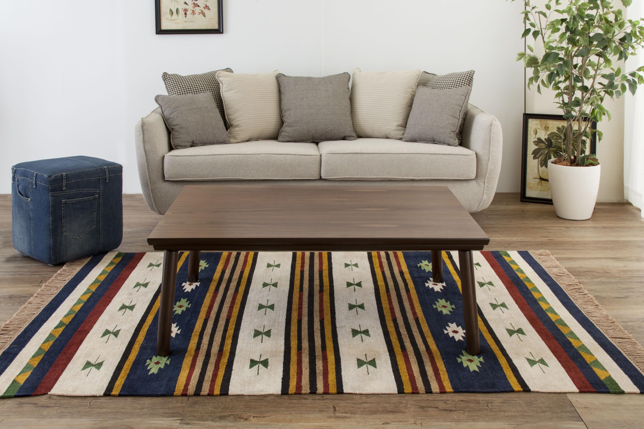 Amazon | 東谷(Azumaya-kk) フラットヒーターコタツ 105x75x38cm