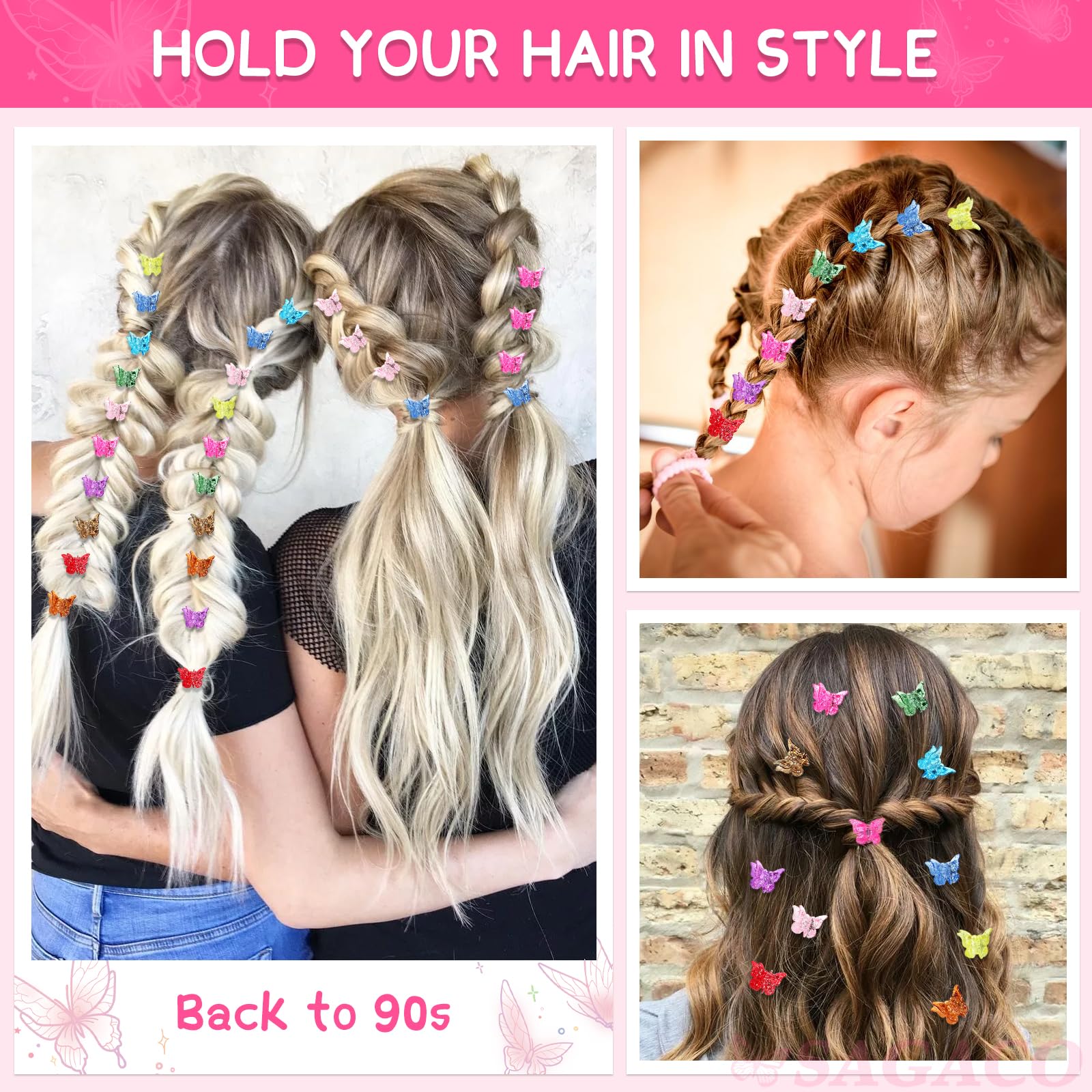 Butterfly Hair Clips 90s Hairstyles Hair Styles 1990s Butterfly