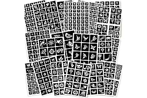 Ultimate Face Art Tattoo: Transform Your Canvas with 575PCS Temporary Stencils