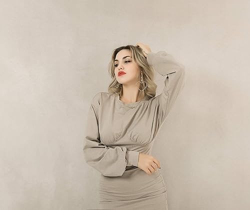 Miniatura 5 de Kate Telones de fondo color caqui tintados de 6.5 x 6.5 pies, fondo neutro sólido, accesorios de fotografía, estudio de fondo impreso digital