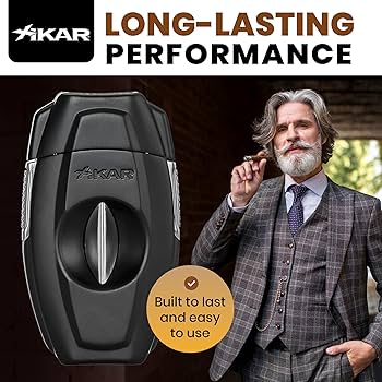 Amazon.com: Xikar VX2 Black V-Cut Cigar Cutter with