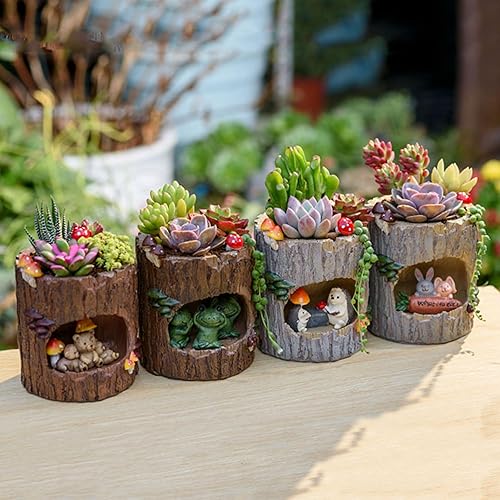 Miniatura 8 de Maceta de oso para cactus  Maceta de animales para plantas de interior y exterior, divertidas macetas para suculentas con agujero de drenaje,