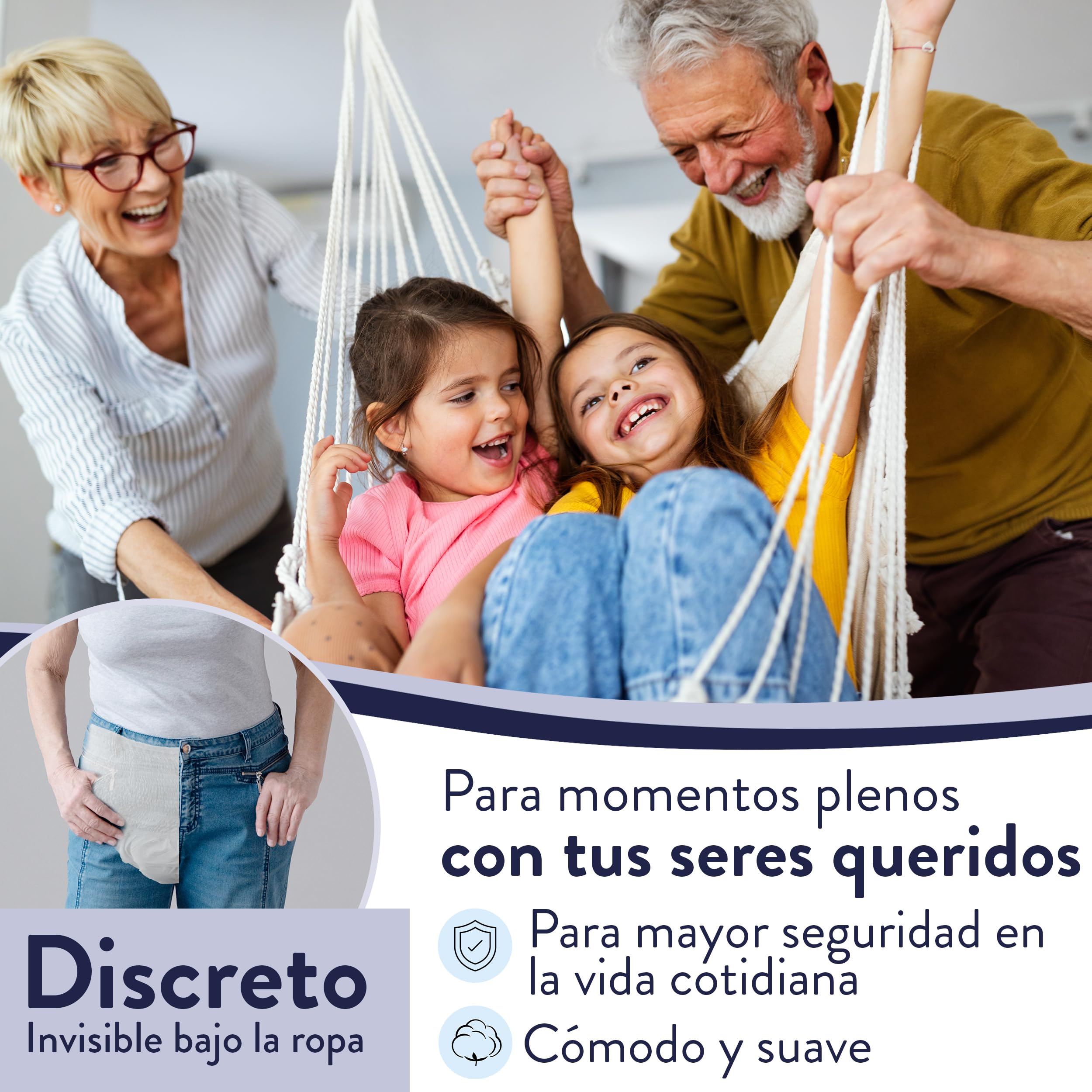 Harmony Care ® MAXI - Pañales absorbentes para adultos – Pantalones discretos para incontinencia para mujeres y hombres – Pañal para adultos, talla XL, 56 unidades