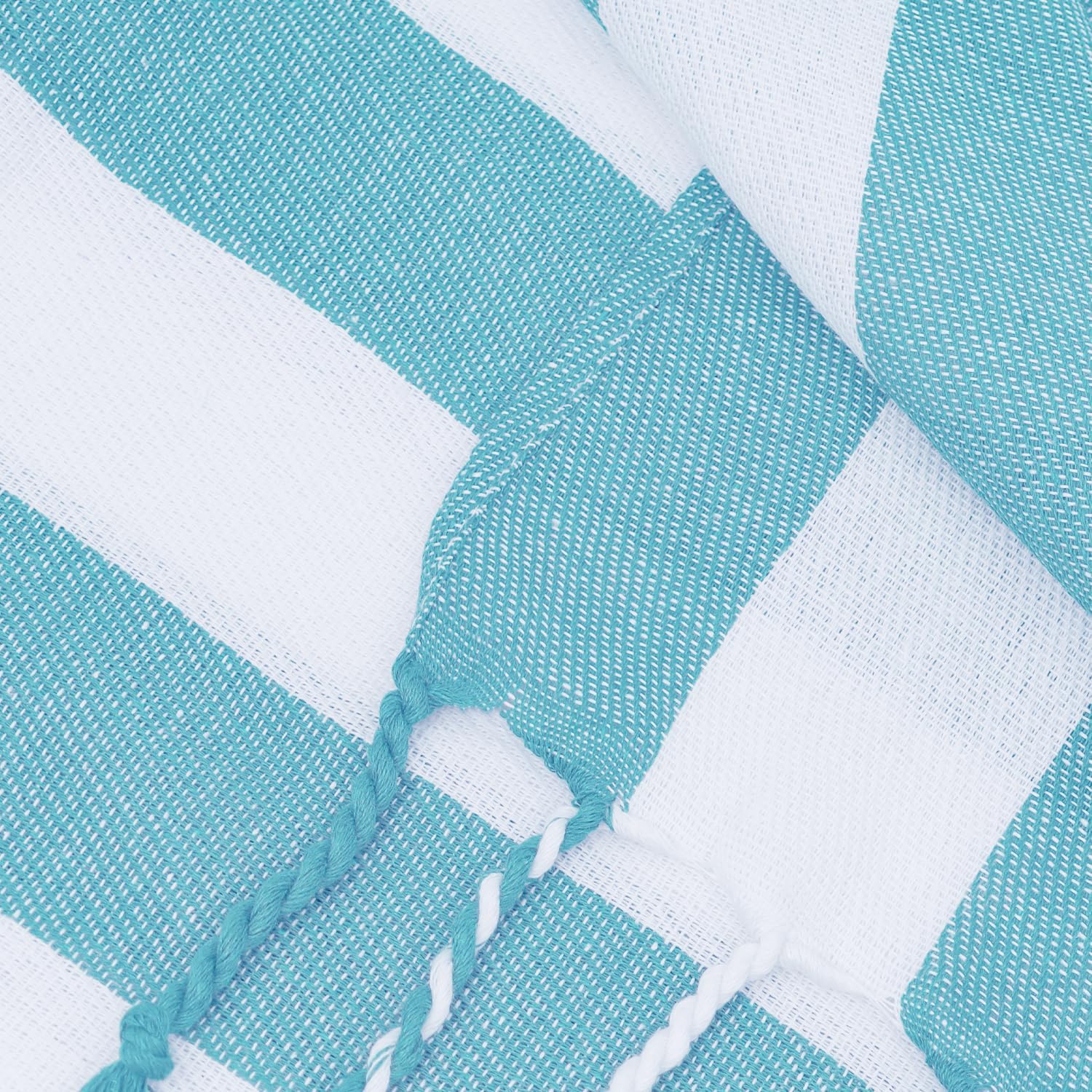 Set of 6 Turkish Beach Towel, Cotton Beach Towels, 36 x 71 Inches Turkish Towel, Sand Free, Quick Dry, Lightweight Beach Towels for Adult Blue
