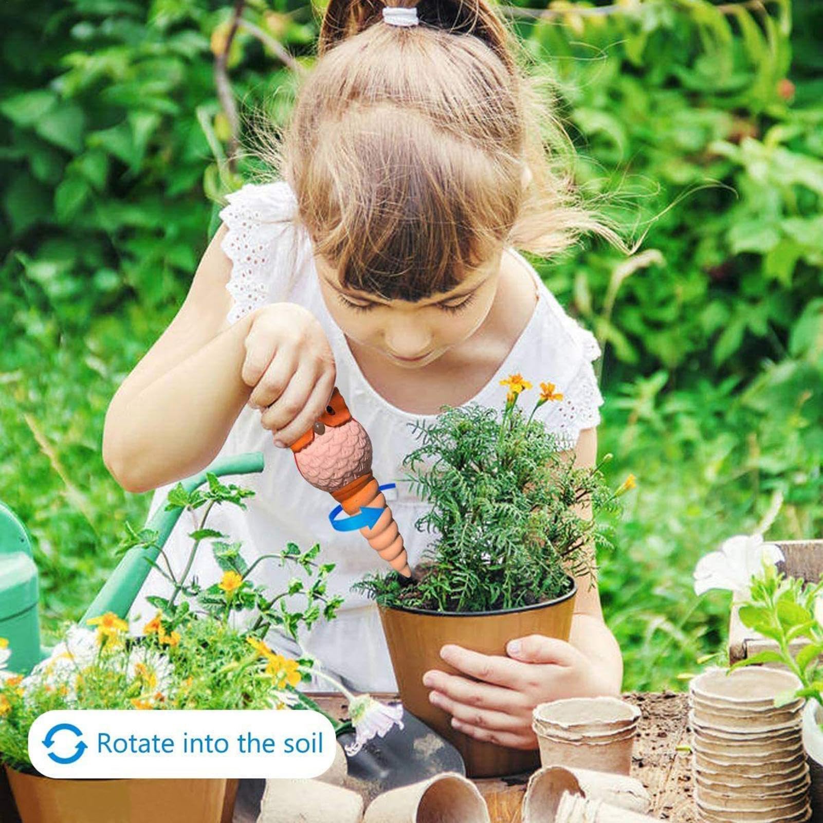Pflanzenwässerungspikes, Wasserspikes für Outdoor -Pflanzen Eulen | Automatische Pflanzenwasserer für Innen- und Außenblumen im Urlaubs selbstbewusstseinsgeräte