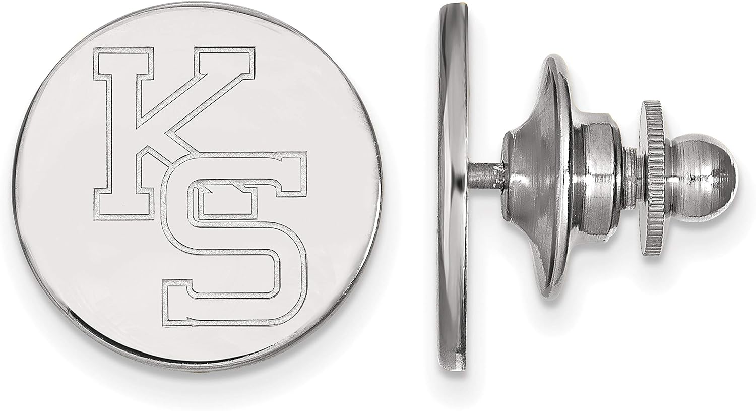 LogoArt Sterling Silver Kansas State University Lapel Pin
