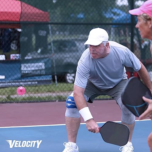Miniatura 5 de Velocity Pickleballs de primera calidad - Certificado USAPA  Diseño de 40 agujeros para un máximo rendimiento al aire libre  Tamaño y peso oficiales