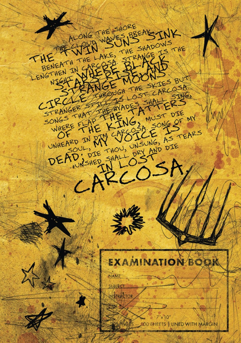 The King in Yellow Exam Book Journal/Notebook