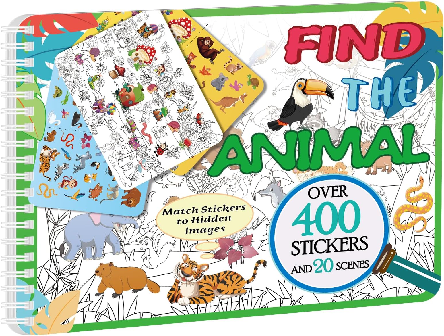 Find The Animal sticker books