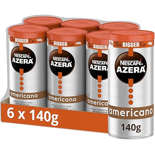 NESCAFÉ Azera Americano Instant Coffee 140g (Pack of 6) - Single - Azera 140 g - 140 g (Pack of 6)