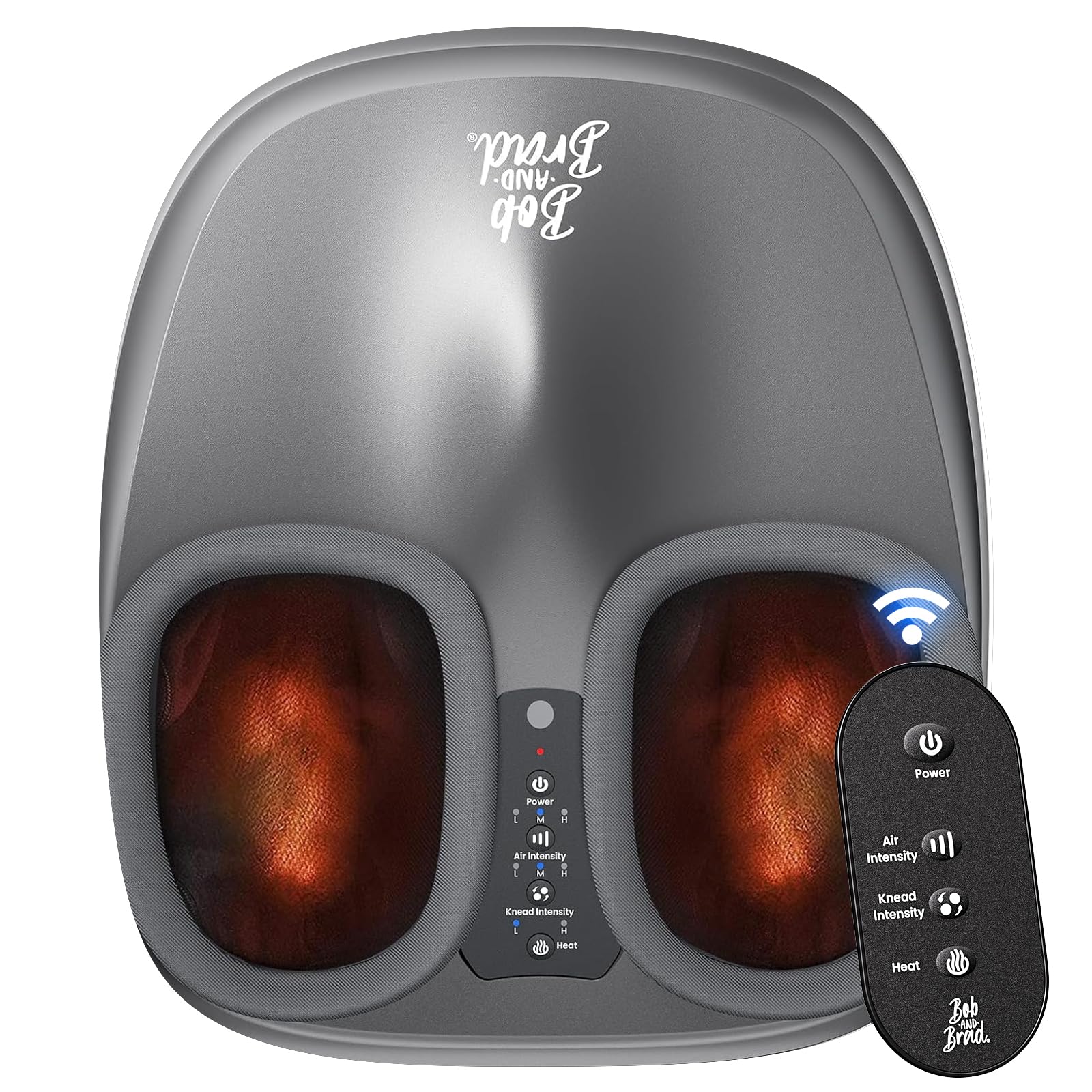 Photo 1 of BOB AND BRAD Shiatsu Foot Massager with Heat and Remote,FSA Eligible HSA Deep Kneading Electric Feet Massager for Plantar Fasciitis, Fits US Size 12