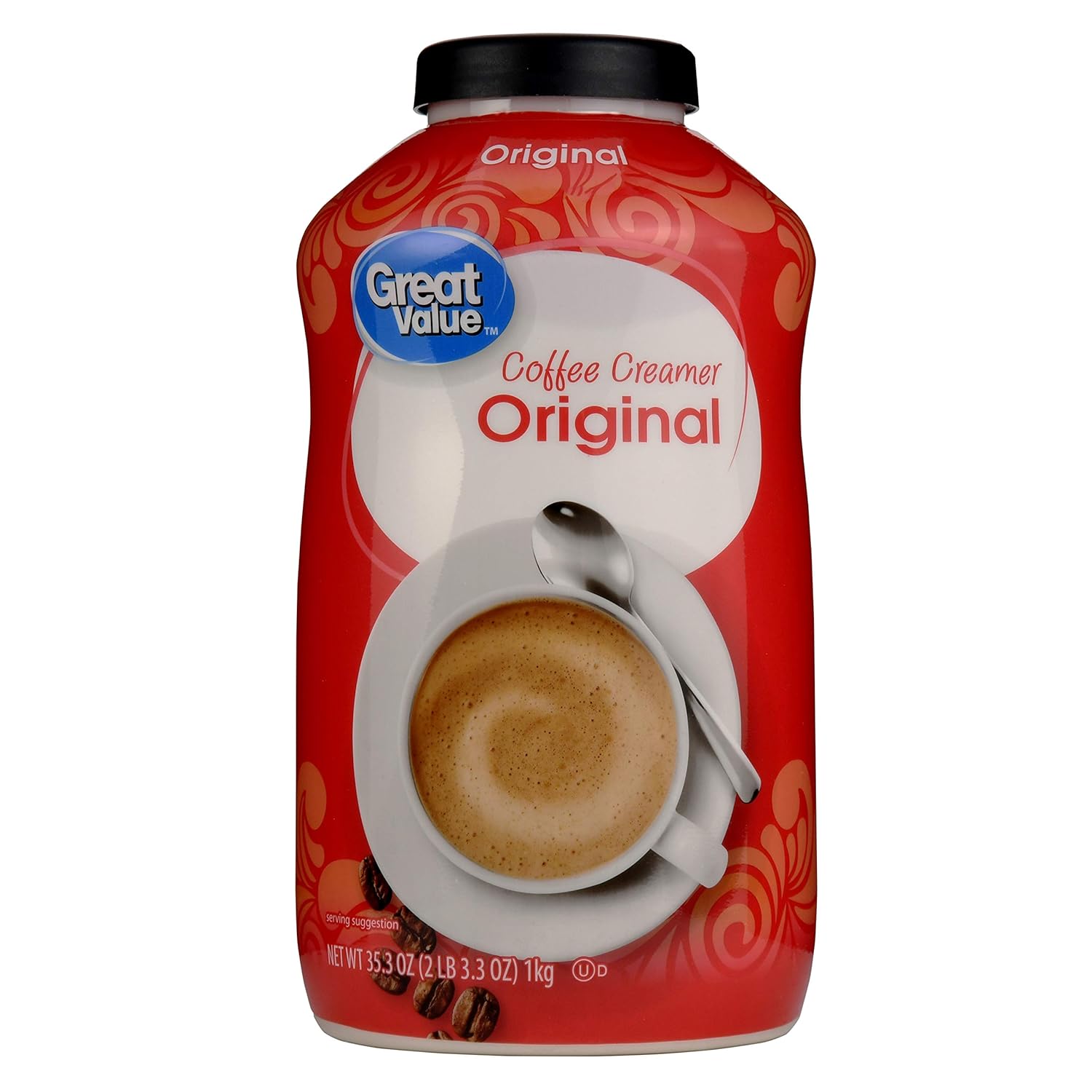 Great Value: Coffee Non-Dairy Creamer, 35.3 Oz(Pack of 4)