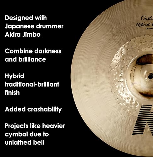 Miniatura 4 de Zildjian K Custom Hybrid Crash Platillo - 18 pulgadas