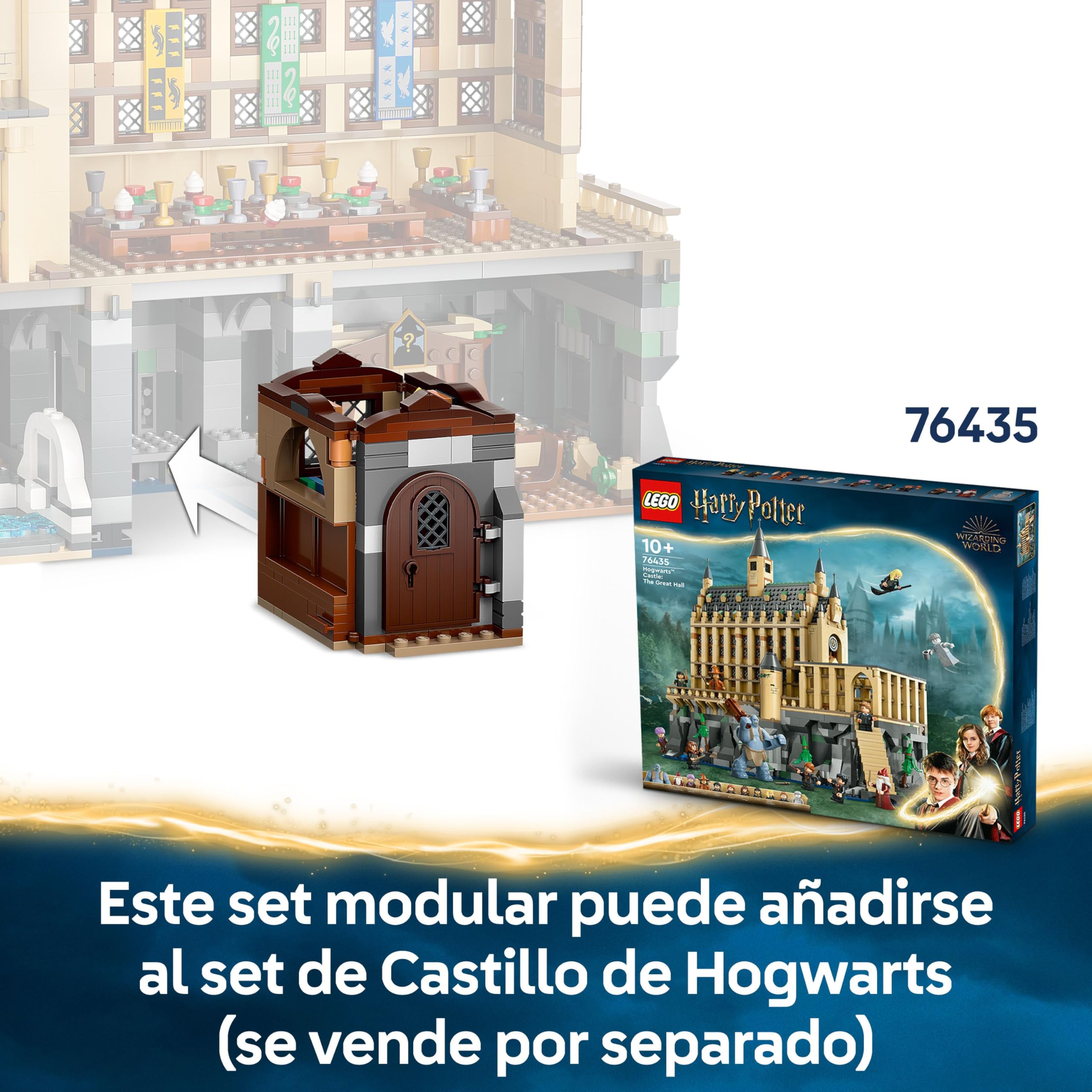 LEGO Harry Potter Castillo de Hogwarts: Clase de Encantamientos Juguete de Película La Piedra Filosofal, Minifiguras de Ron Weasley y Hermione Granger, Regalo para Niñas y Niños de 8 Años o Más 76442 — view 7