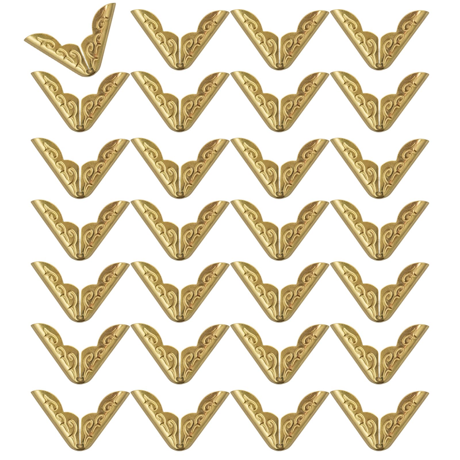 Hsioluted 100Pcs Retro a Line Collar Reinforcement Cover Iron Collar Corners for Costume Decoration and Sewing Craft a Gusset Retro
