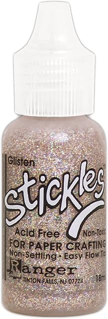 Ranger Glisten Stickles Glitter Glue, Synthetic Material, Multi-Colour, 2.5 x 2.5 x 7.5 cm