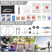 Vista 8 de Kit de supervivencia de emergencia y botiquín de primeros auxilios, kit de supervivencia de primeros auxilios para campamento con bolsa Molle