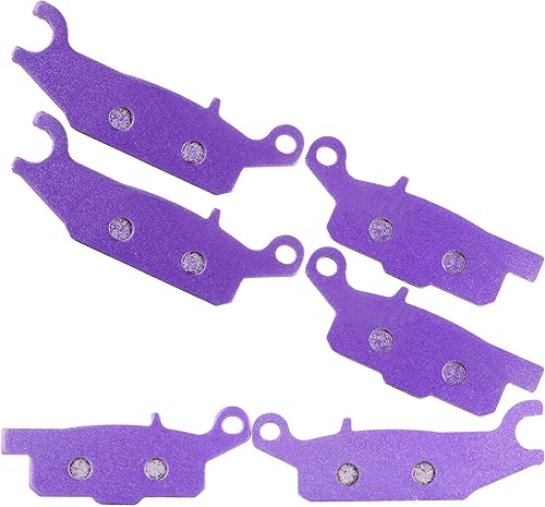 Miniatura 2 de SCITOO FA443, FA444 Pastillas de freno para Yamaha Grizzly 550 2009-2014 pastillas de freno delanteras y traseras de fibra de carbono