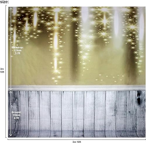 Miniatura 7 de Escenario musical con pilares y pisos de madera vintage, telón de fondo para fotografía, fondo, pared de fiesta, cabina de fotos, 10 x 10 pies