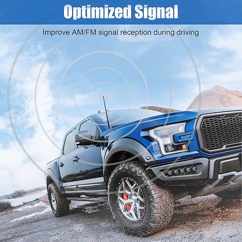 Miniatura 5 de Reemplazo de antena de goma flexible de 13 pulgadas para Wrangler JK/JL, Chevy Silverado y GMC Sierra Denali, Ford 150 (2009-2022) la mayoría de los