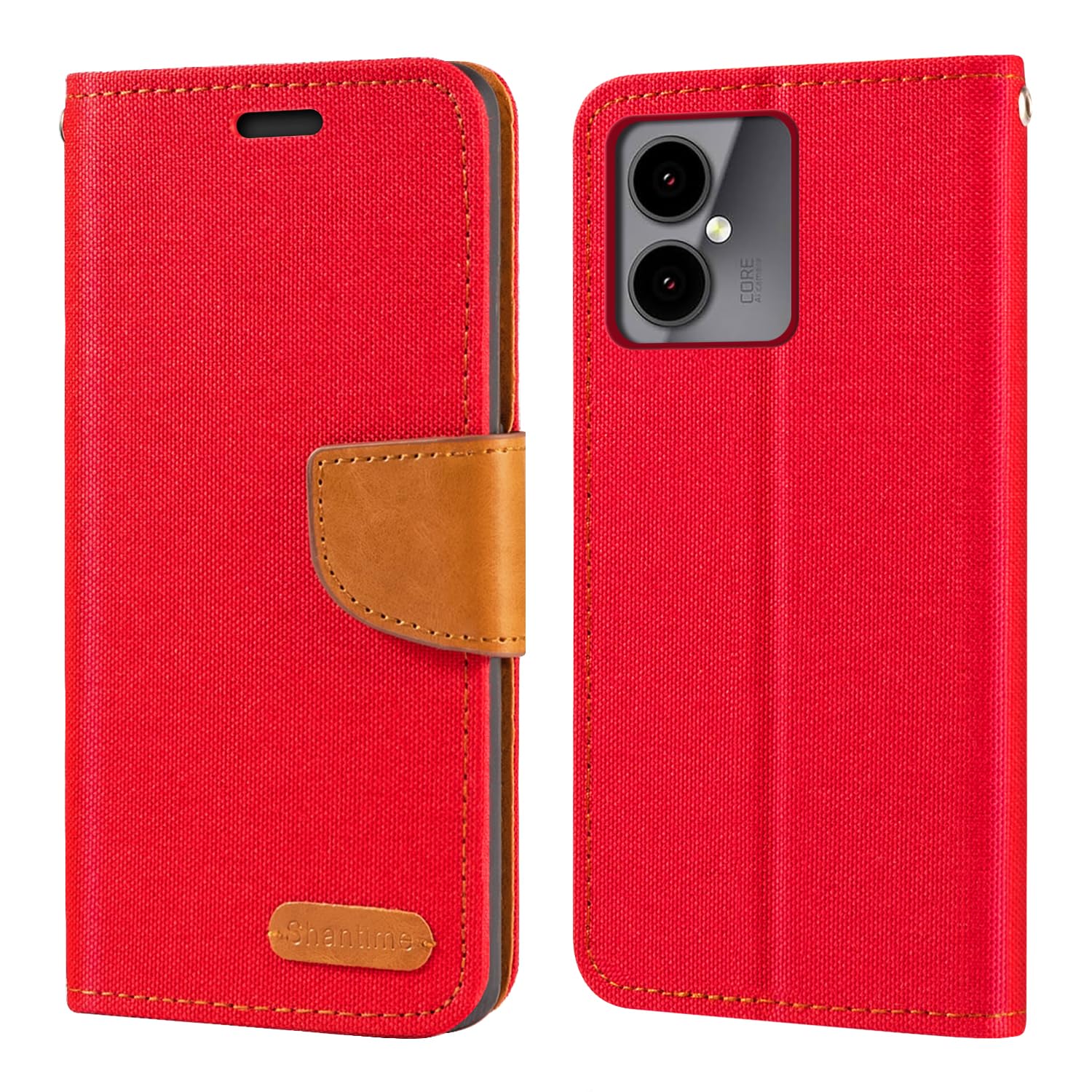 Coque à Rabat Cuir PU Avec Fenêtre Visible Compatible SPC Discovery SE - Étui Aimanté Noir