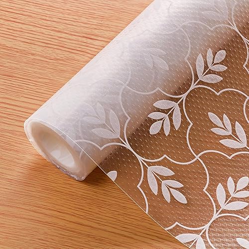 Cooyes Revestimiento de estantes, revestimientos de cajones, revestimientos de estantes para gabinetes de cocina, forro de gabinete no adhesivo,