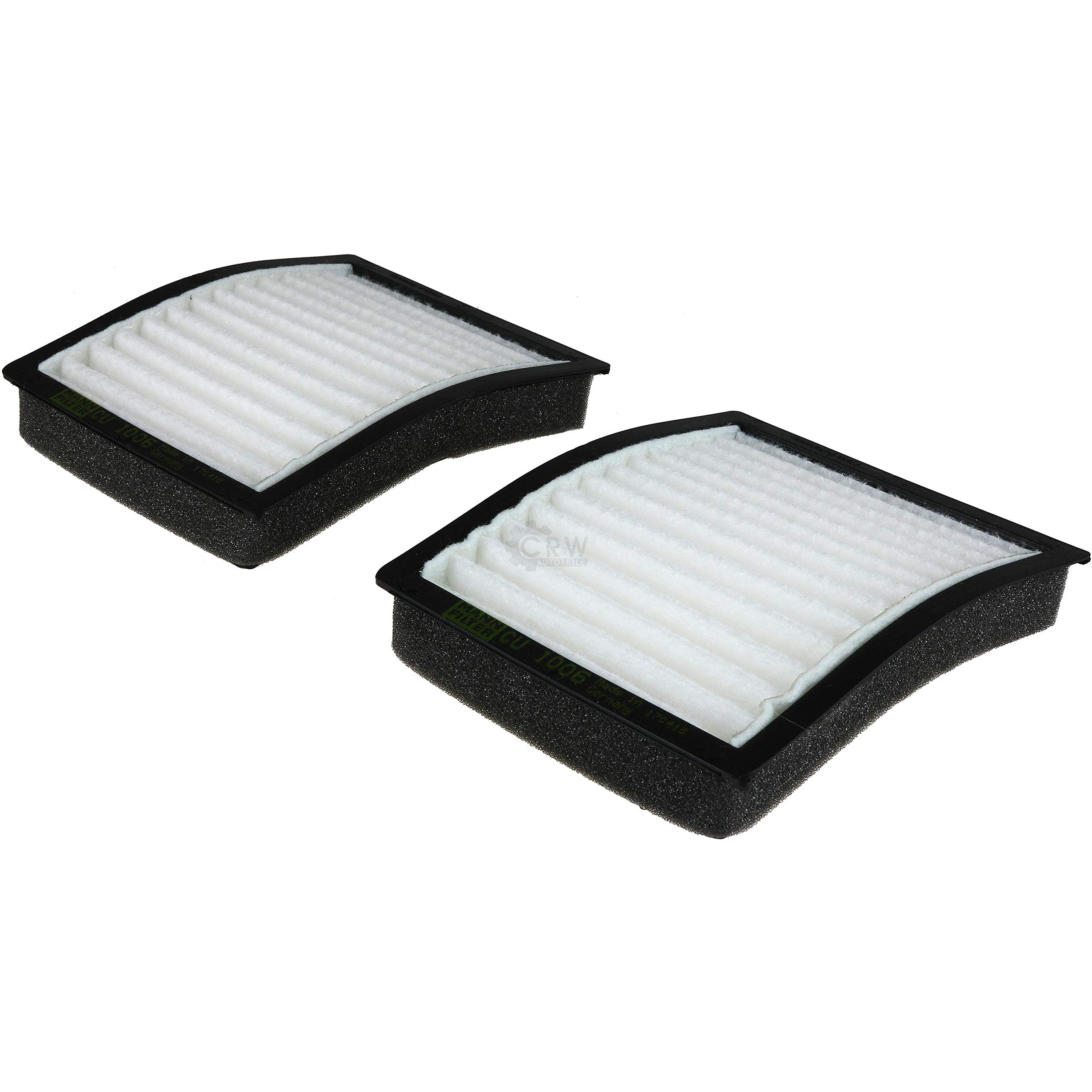 Paquete de inspección Kit de mantenimiento de filtros con filtro de aceite HU 715/4 x, filtro de aire C 2493, filtro de combustible WK 516/1, filtro de habitáculo CU 1006-2, tornillo de