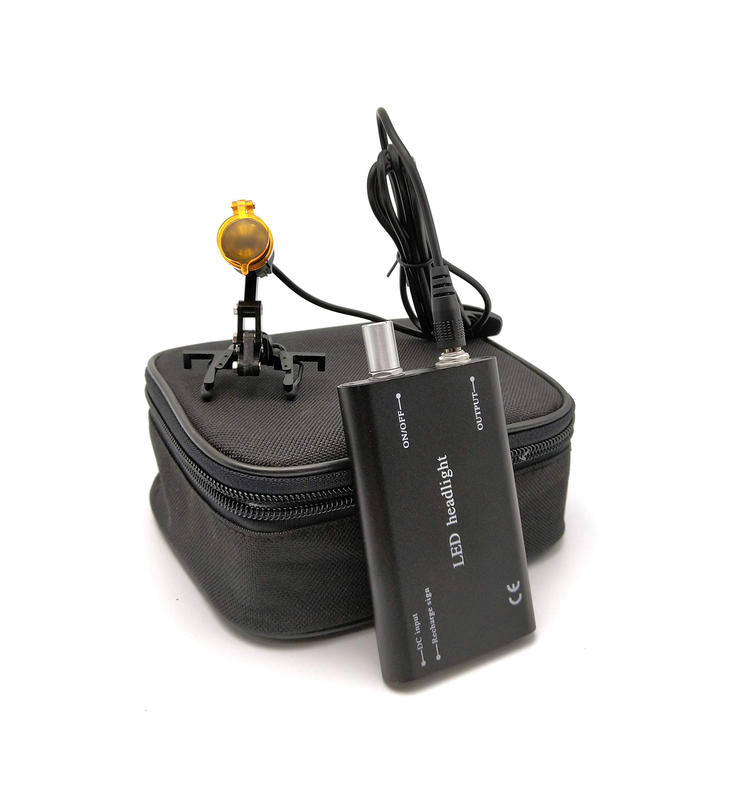 Bonew Black 3W Led Dental Surgical Head Light Lamp With Filter Clip-On Headlight Color