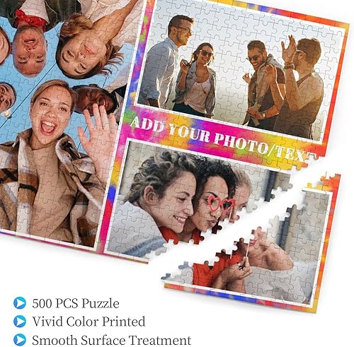 Miniatura 2 de Rompecabezas personalizados a partir de fotos, rompecabezas personalizados de fotos 1000500 piezas, regalo para amantes de la familia, cumpleaños,