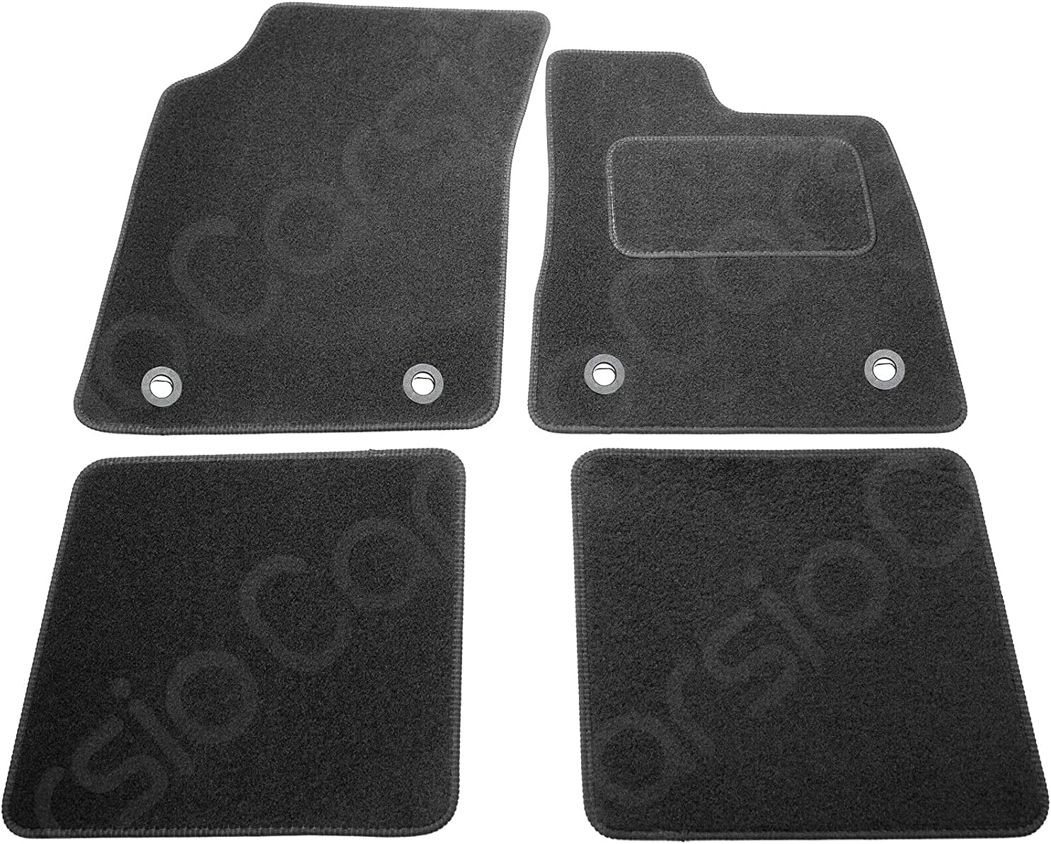 Carsio Tailored Black Carpet Car Mats for Chrysler Ypsilon 20112018 4 Piece Set Amazon.co