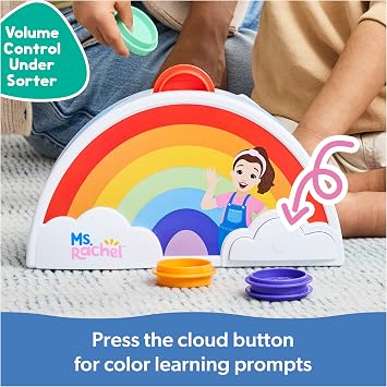 Ms. Rachel Rainbow Color Sorter, Electronic Learning Toy, Lights & Sounds