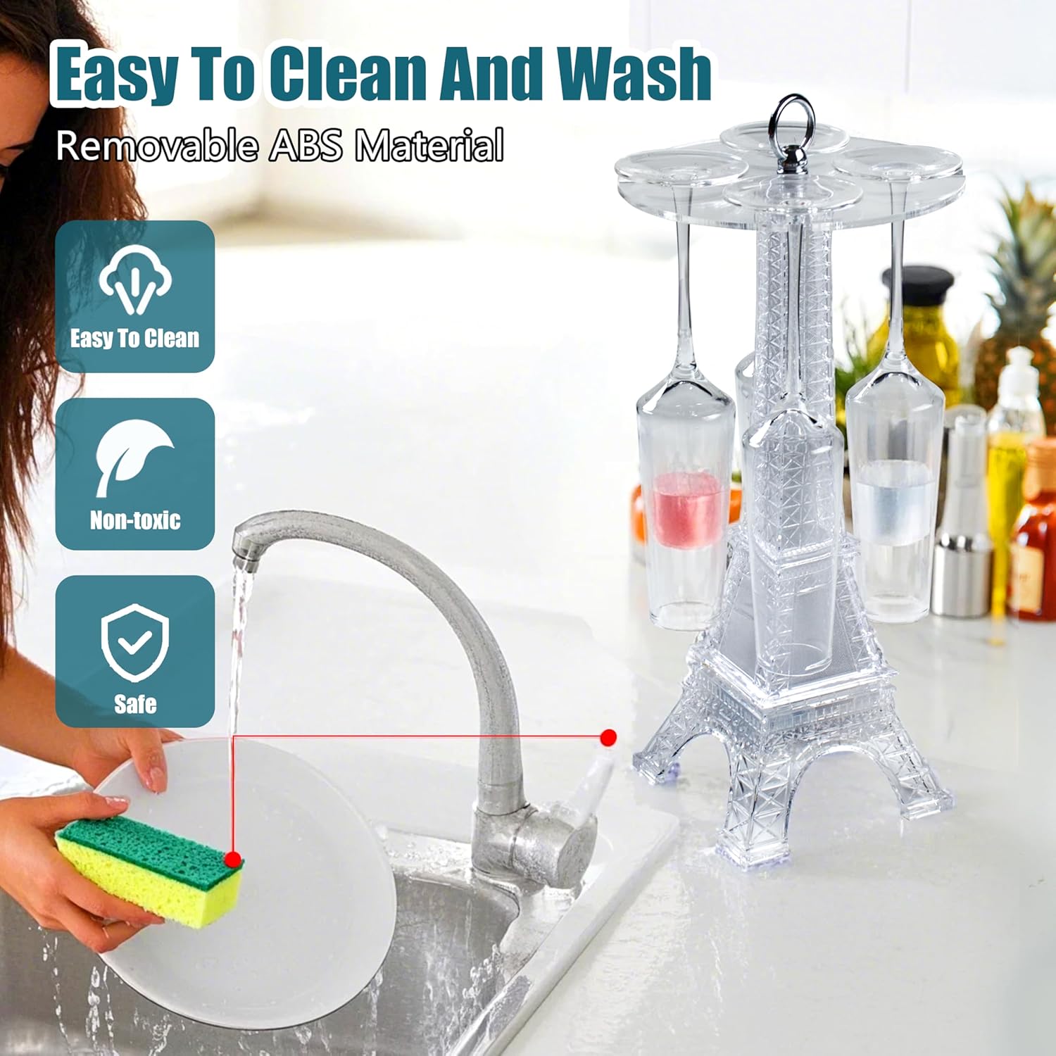 LED Shot Glass Tray Holder 3 Tier Eiffel Tower Coctail Tree Display Tray With LED Lights Rechargeable 2400mAh Acrylic18 Holes Full Color Changing Bar Acrylic Shot Glasses Stand Holders Wine Glass Cup Serving Tray Cups Organizer Shot Glass Display Bar Accessories for Home Party Bar Nightclub