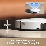 Mova Z60 Ultra Roller SA Robot Vacuum and Mop, 26,000Pa Suction, Warm Water Mopping & Extending Roller, All-in-One Hand-Free Station, Triple Anti-Tangle Mechanisms, Auto Carpet Shield, Voice Control