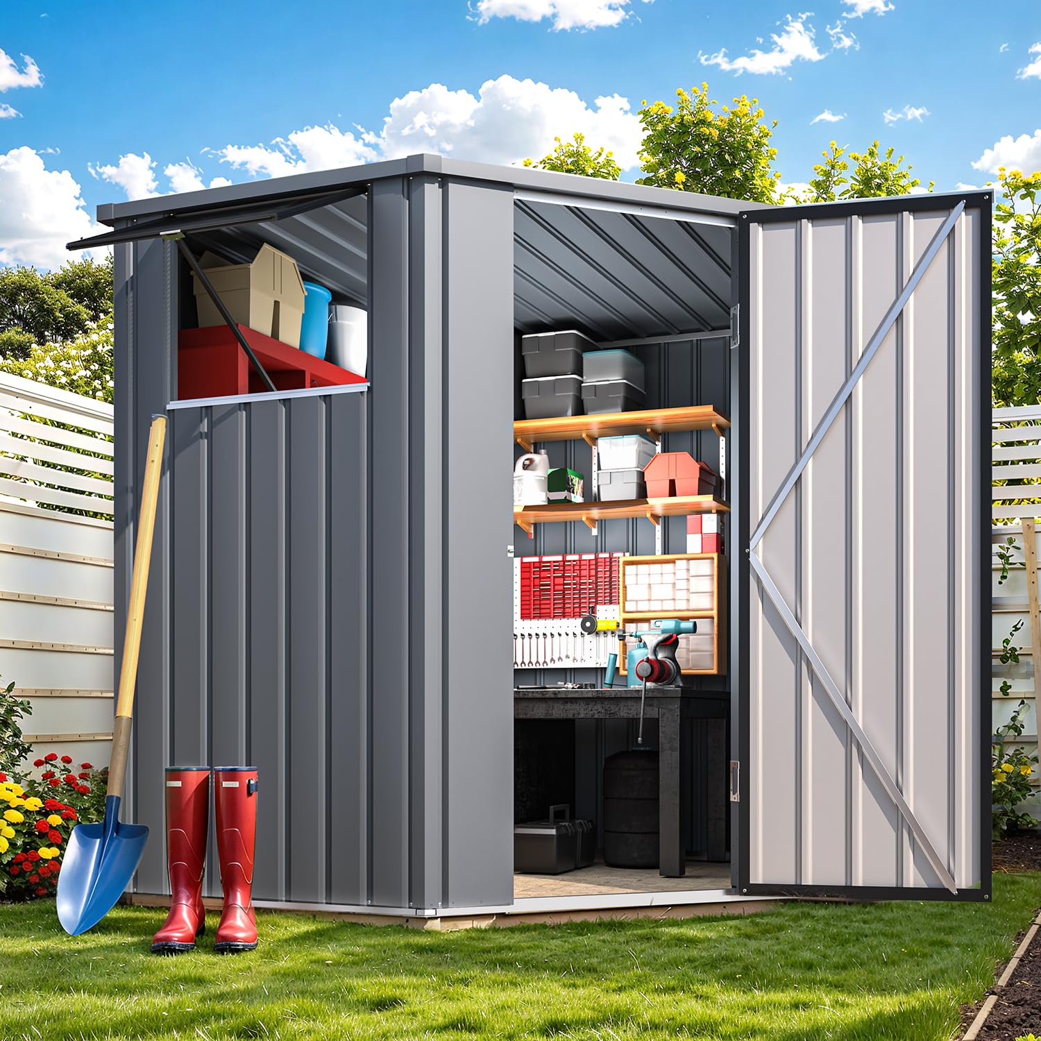Amazon.com : AECOJOY Corner 6x6 Storage Sheds & Outdoor Storage