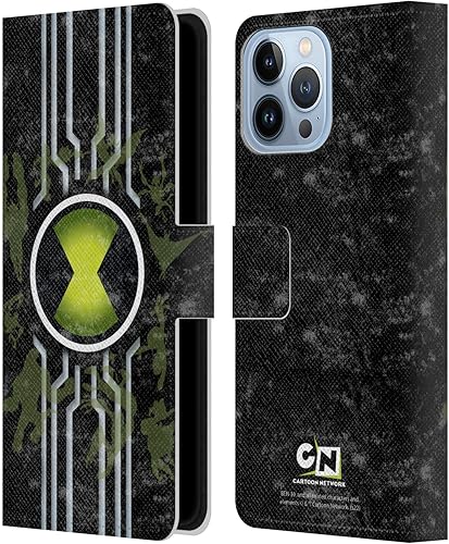 Head Case Designs Officially Licensed Ben 10 Alien Force Omnitrix Graphics Leather Wallet Case Compatible with Apple iPhone 13 Pro Max