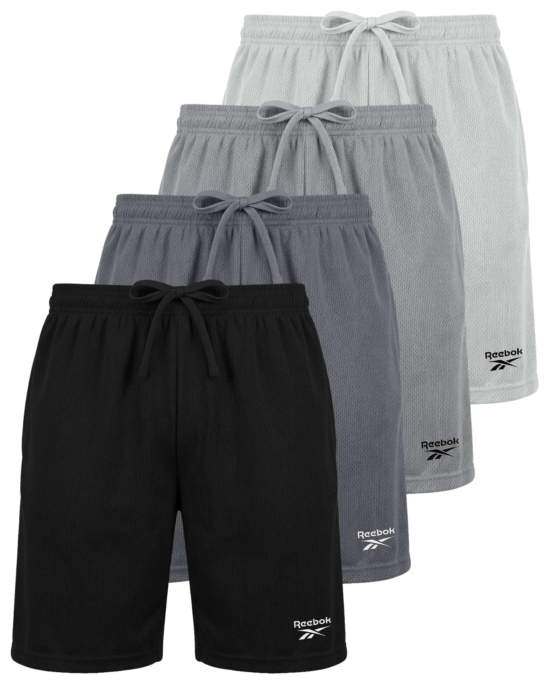 Reebok 4 Pack: Boys’ Athletic Mesh Shorts – Basketball Soccer Running Gym Sports Workout Shorts Kids Teens Youth (6–18) — view 9