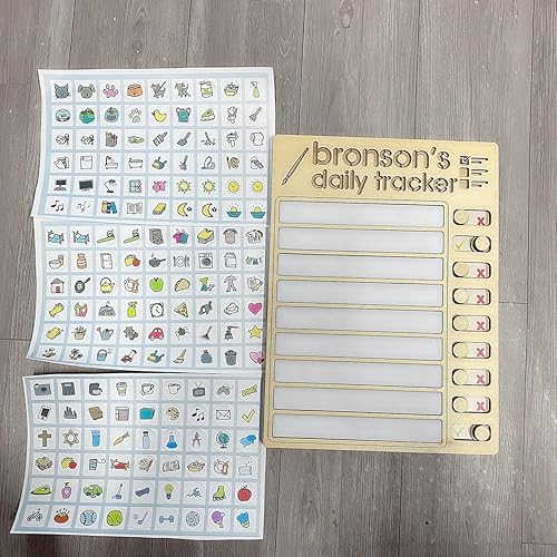 Miniatura 7 de Tabla de tareas personalizada para niños, tabla de rutina deslizante para niños, lista de tareas magnética reutilizable para niños para