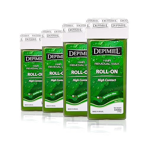 Recambio de cera para depilación Rodillo de cera de alto contacto Cera enrollable para todas las áreas Cera suave sin parafina roll-on con aloe